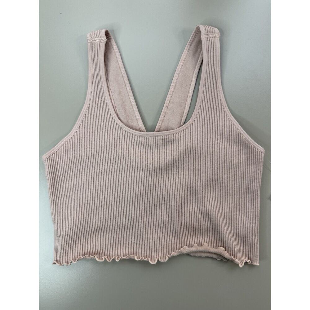 Spiritual Gangster NWT Women’s Crop Tank Size XS S Pink Ballet Ribbed Revolve